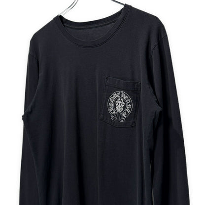 CHROME HEARTS Flag Back Print T-Shirt Black Size M