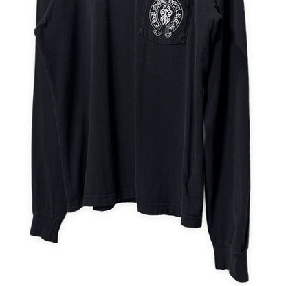 CHROME HEARTS Flag Back Print T-Shirt Black Size M