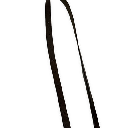 m.a+ Cross Staple Studded Leather Belt Brown Size ONE SIZE