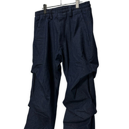 A.F ARTEFACT Denim Tuck Volume Baggy Pants Blue Size 3