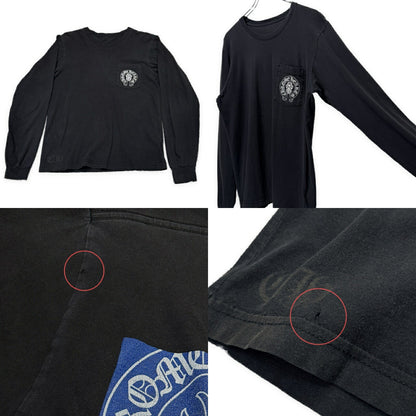 CHROME HEARTS Flag Back Print T-Shirt Black Size M