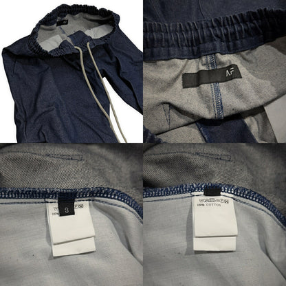A.F ARTEFACT Denim Tuck Volume Baggy Pants Blue Size 3
