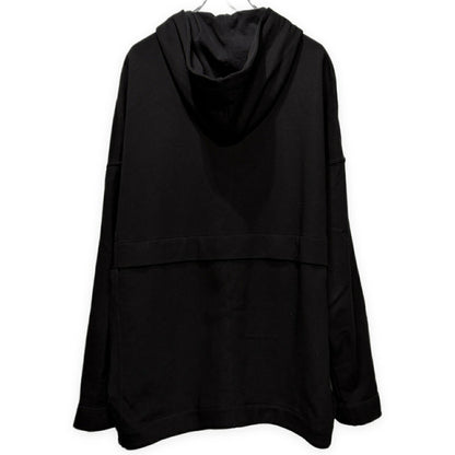 A.F ARTEFACT Cotton Oversized Zip Hoodie Black