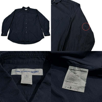 COMME des GARCONS SHIRT FOREVER Cotton Shirt Blue Size L