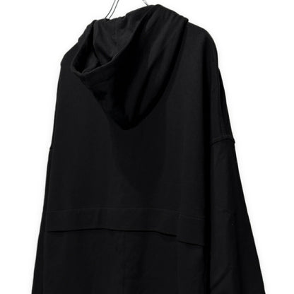 A.F ARTEFACT Cotton Oversized Zip Hoodie Black
