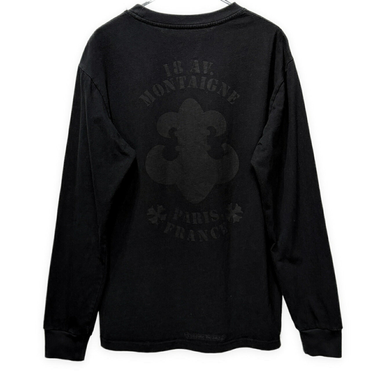 CHROME HEARTS Paris Ltd BS Fleur Logo Long Tee Black Size M