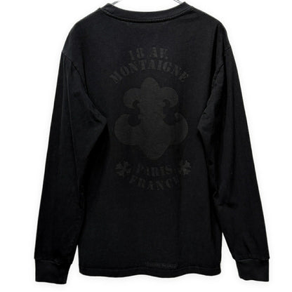 CHROME HEARTS Paris Ltd BS Fleur Logo Long Tee Black Size M