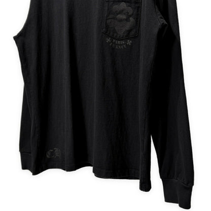 CHROME HEARTS Paris Ltd BS Fleur Logo Long Tee Black Size M