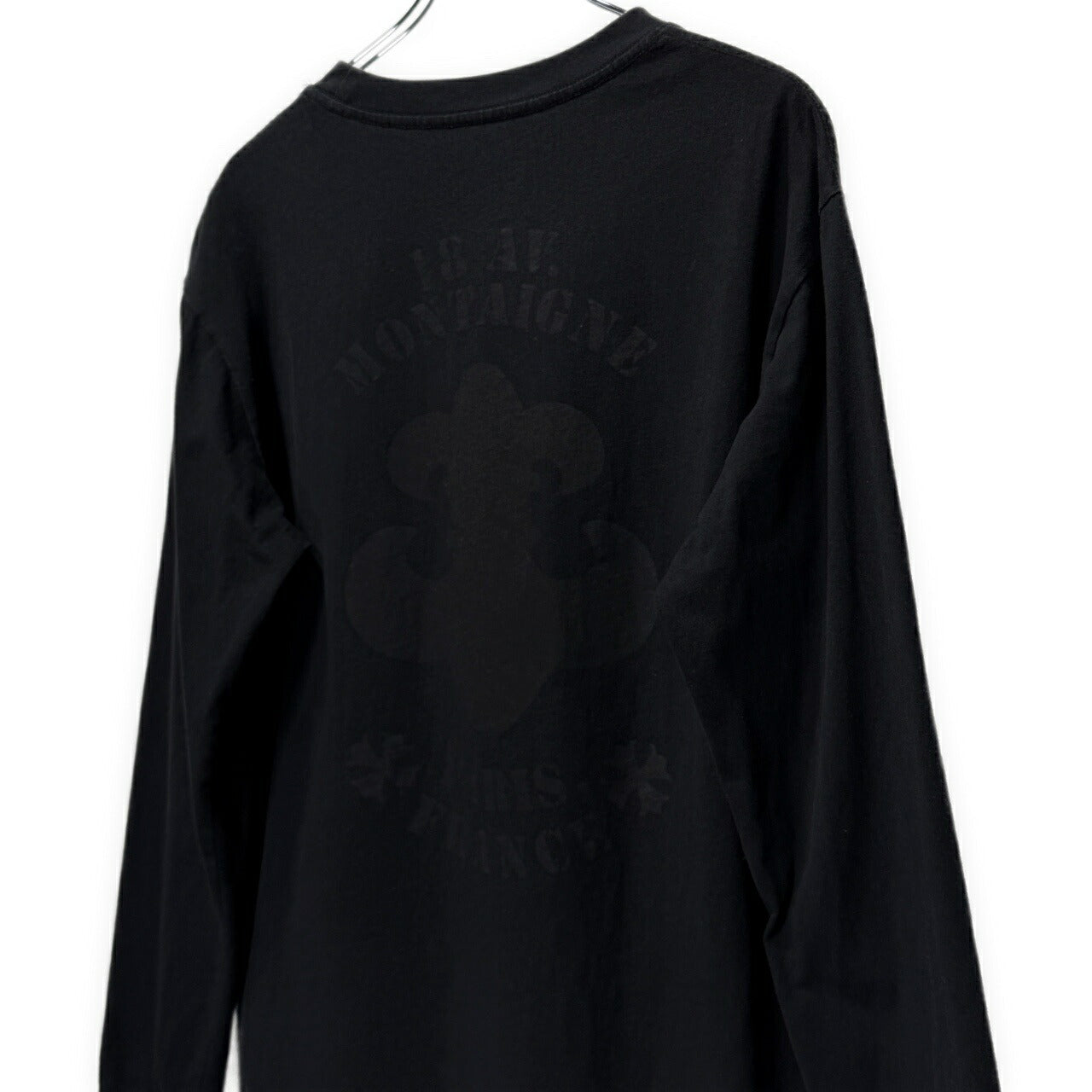 CHROME HEARTS Paris Ltd BS Fleur Logo Long Tee Black Size M