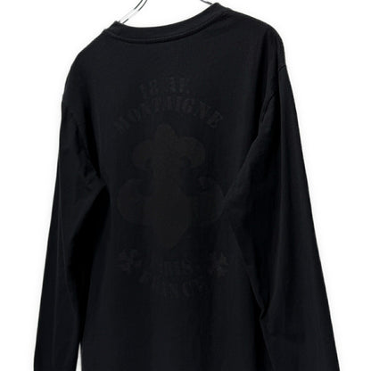 CHROME HEARTS Paris Ltd BS Fleur Logo Long Tee Black Size M