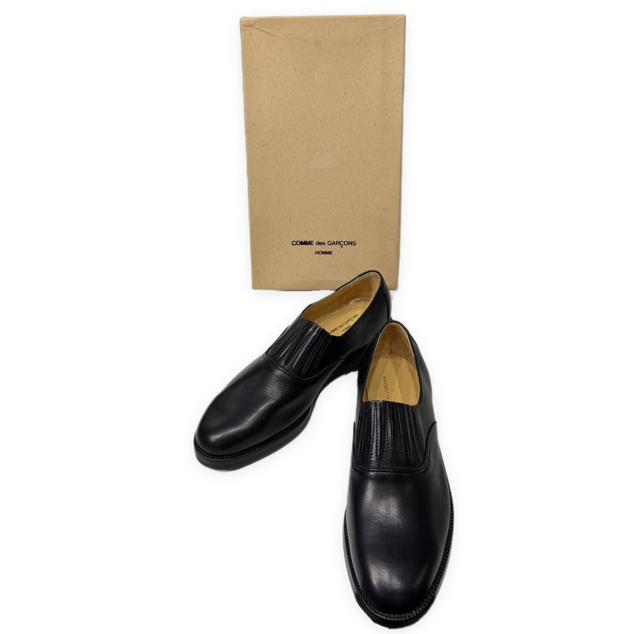 COMME des GARCONS HOMME Front Gore Boots Black Size 26.5