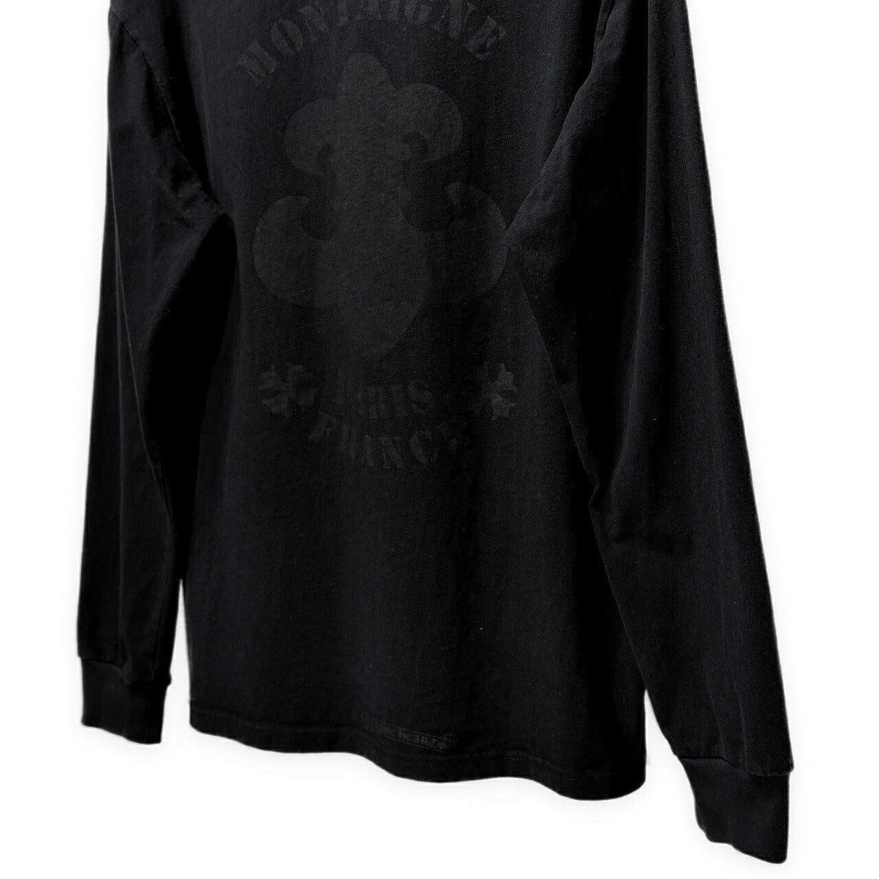 CHROME HEARTS Paris Ltd BS Fleur Logo Long Tee Black Size M