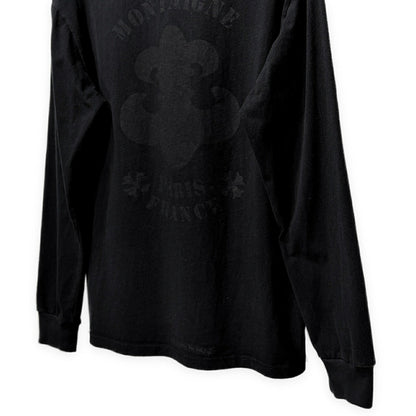 CHROME HEARTS Paris Ltd BS Fleur Logo Long Tee Black Size M