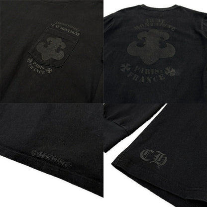 CHROME HEARTS Paris Ltd BS Fleur Logo Long Tee Black Size M
