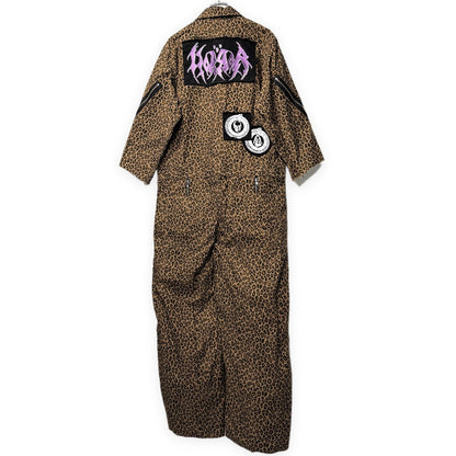 KIDILL Leopard Print Padlock Jumpsuit Brown Size 44