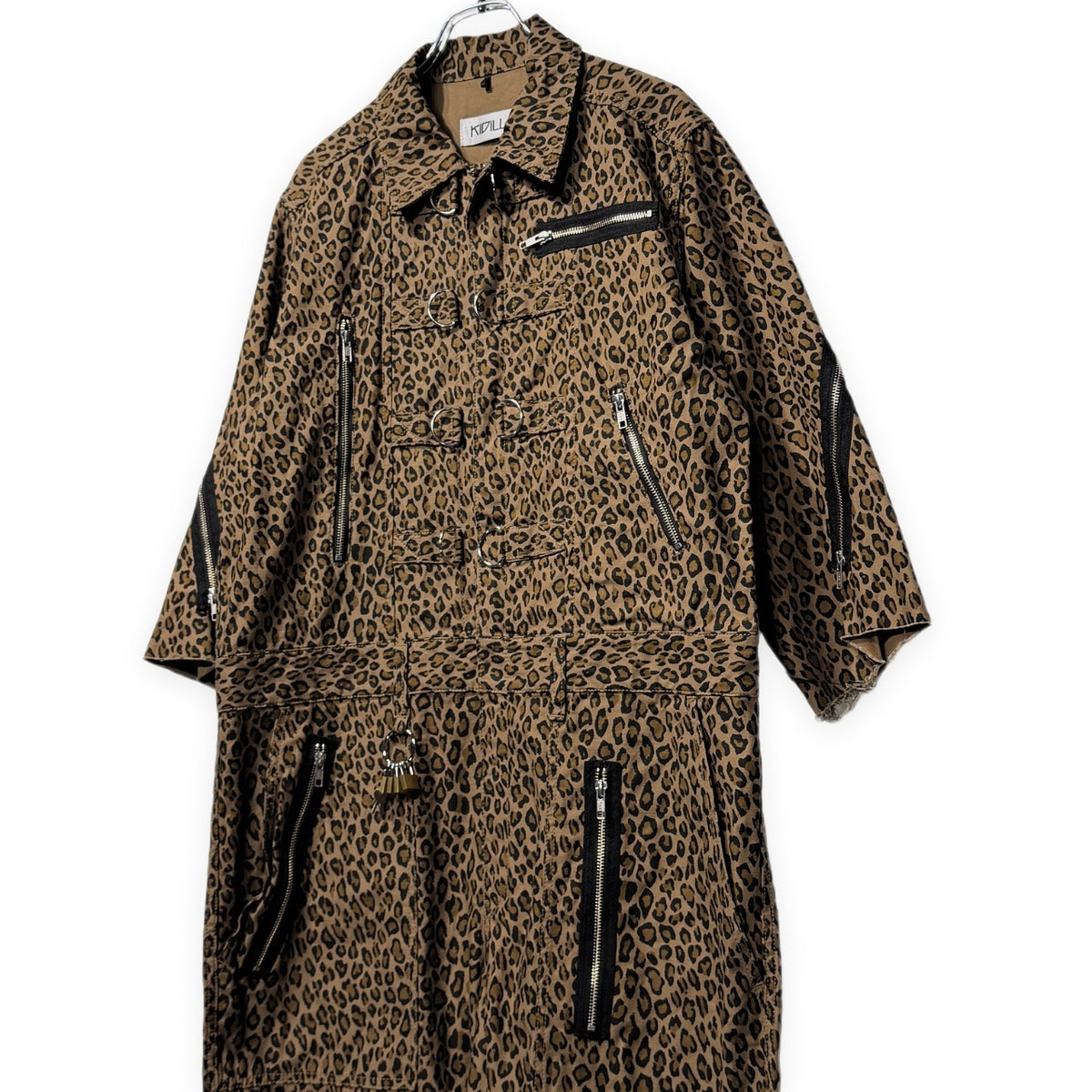 KIDILL Leopard Print Padlock Jumpsuit Brown Size 44