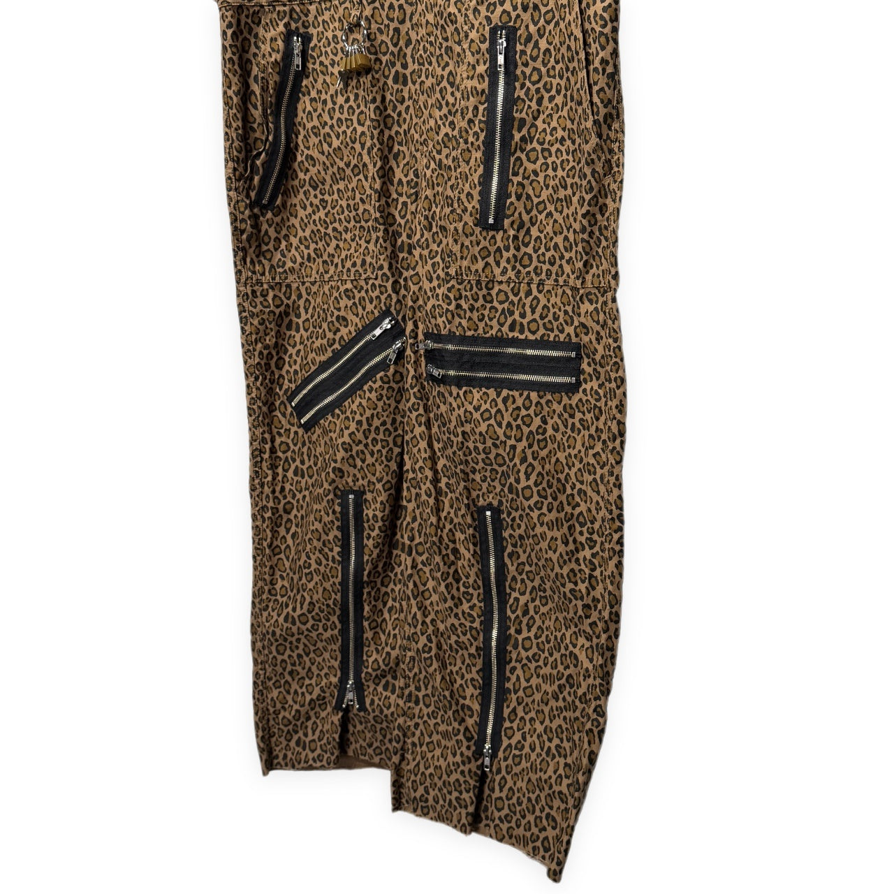 KIDILL Leopard Print Padlock Jumpsuit Brown Size 44