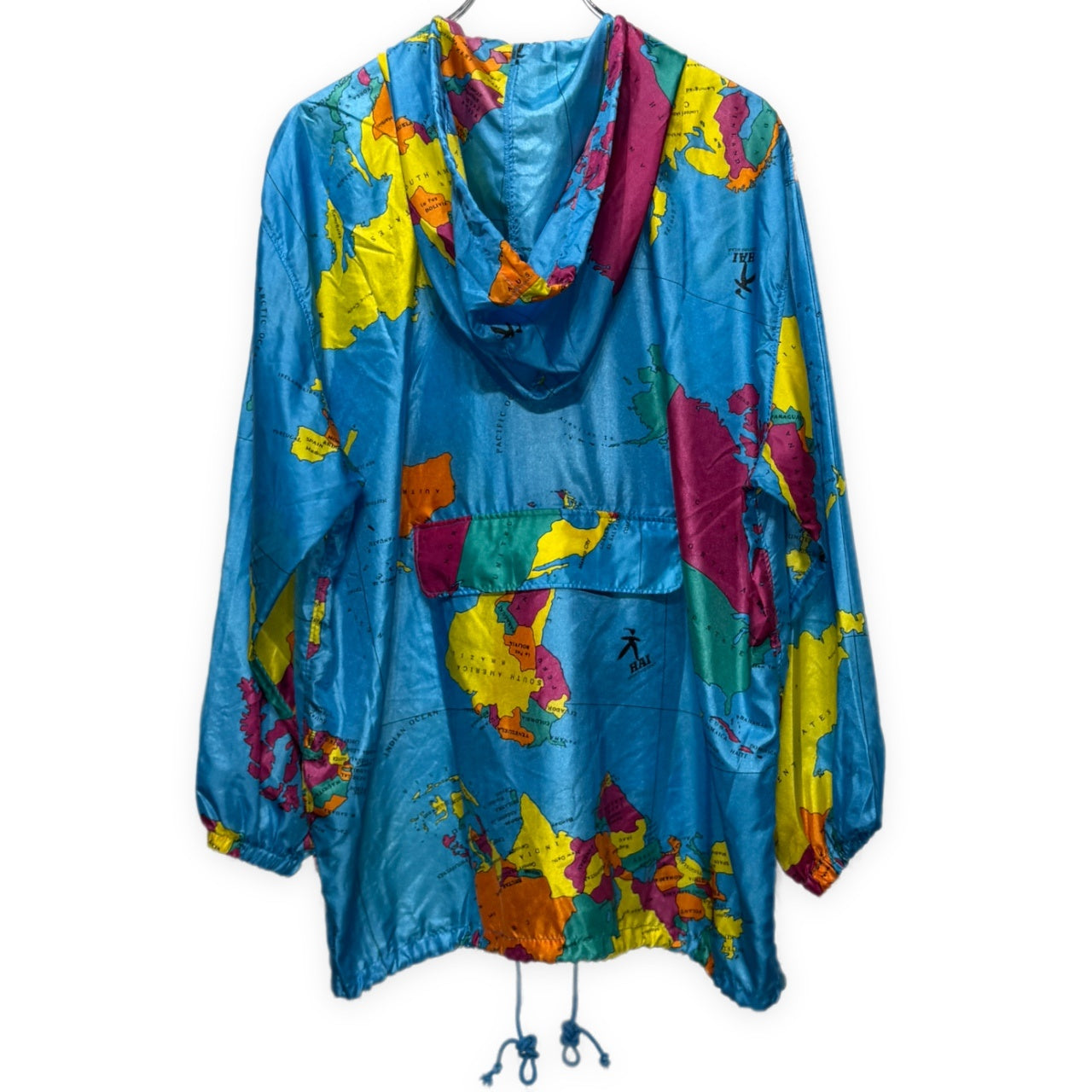 HAI SPORTING GEAR 80s 90s World Map Nylon Jacket
