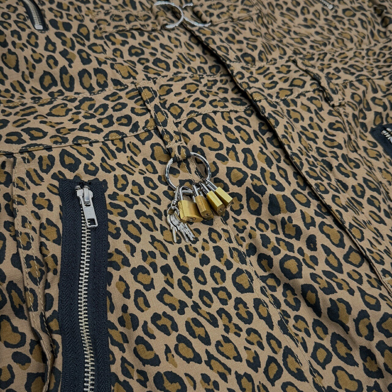 KIDILL Leopard Print Padlock Jumpsuit Brown Size 44