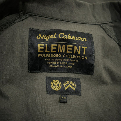 Nigel Cabourn × ELEMENT HBT Back Logo Zip Jumpsuit Size 48