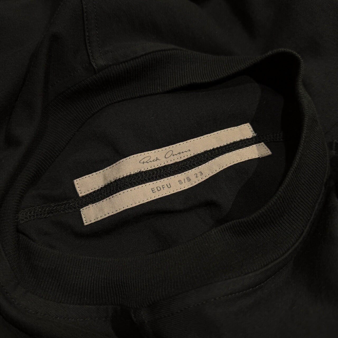 Rick Owens 23SS Nylon Chest Pocket T-Shirt Black Size S