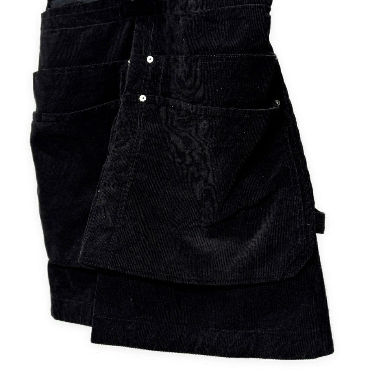 sacai 21AW Cotton Corduroy Bum Flap Shorts Black Size 3