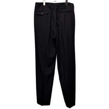 Y's for men 90s Wool Gabardine 2-Tuck Pants Black Size M