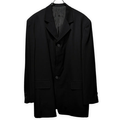 Y's for men 90s Wool Gabardine 3-Button Blazer Black Size M