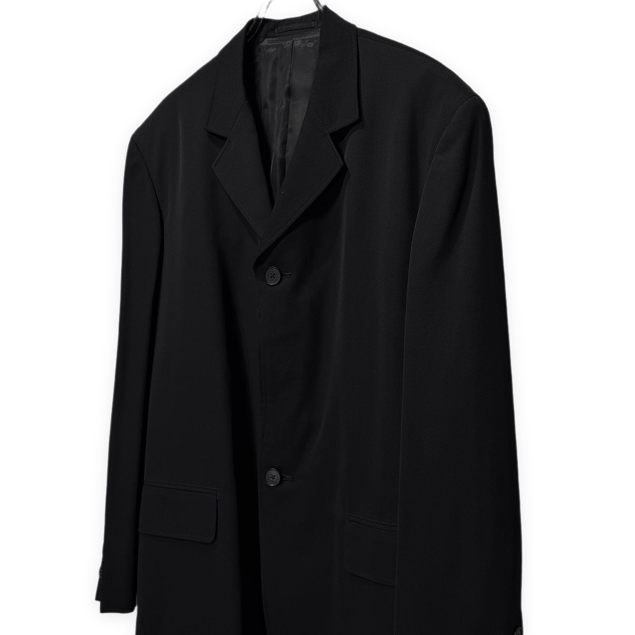 Y's for men 90s Wool Gabardine 3-Button Blazer Black Size M