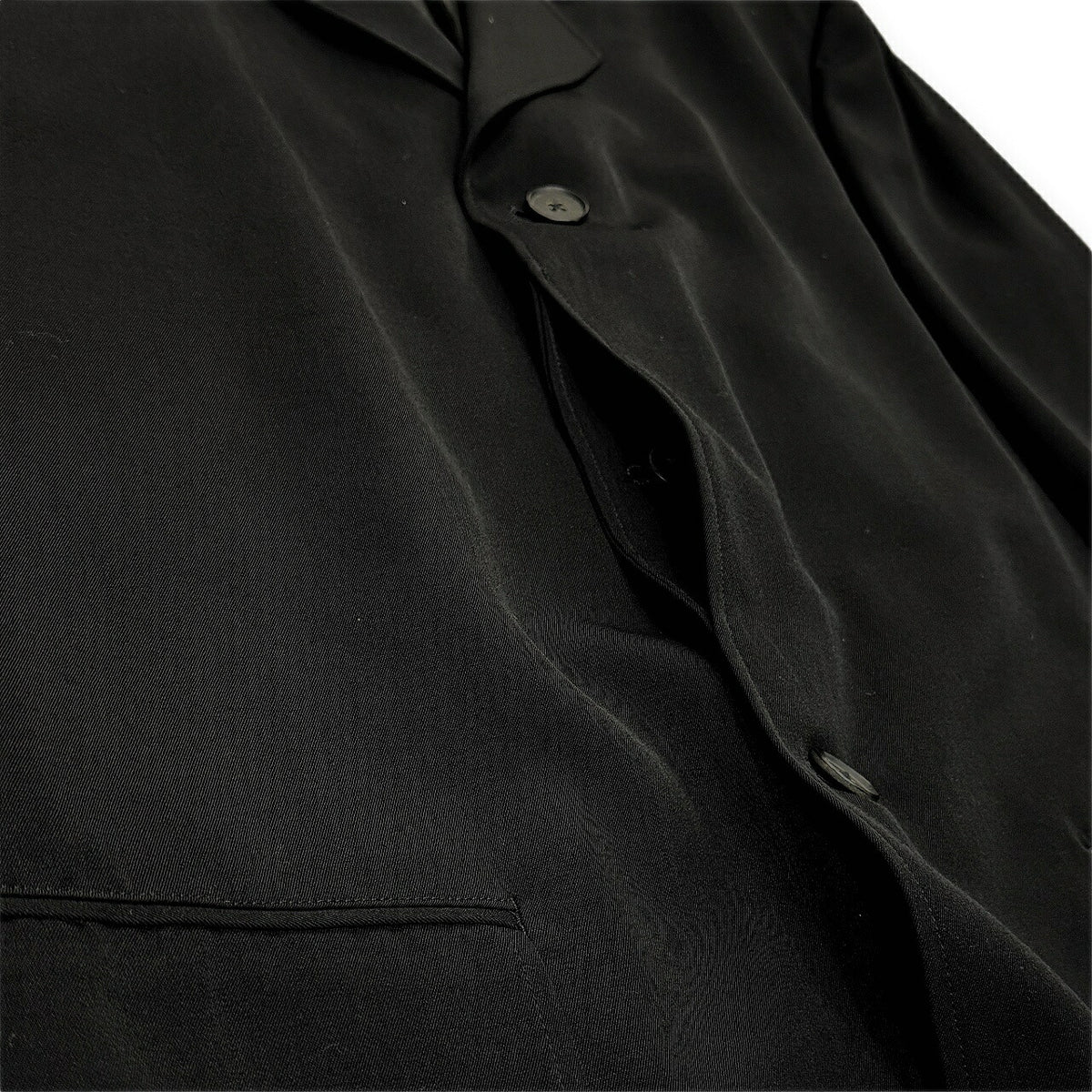 Y's for men 90s Wool Gabardine 3-Button Blazer Black Size M