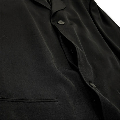 Y's for men 90s Wool Gabardine 3-Button Blazer Black Size M