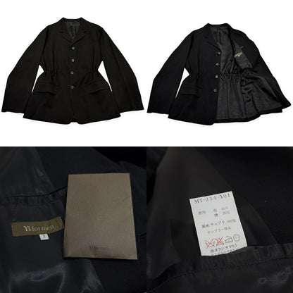 Y's for men Archive Wool Cotton Blazer Black Size 3