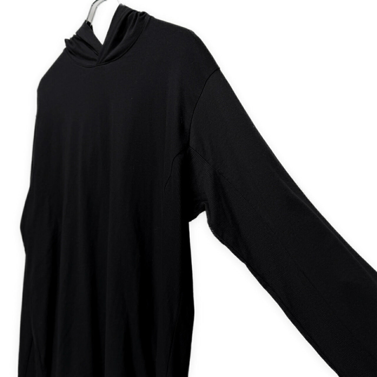 Y's for men 25AW Jersey Rib Panel Hoodie Black Size 3