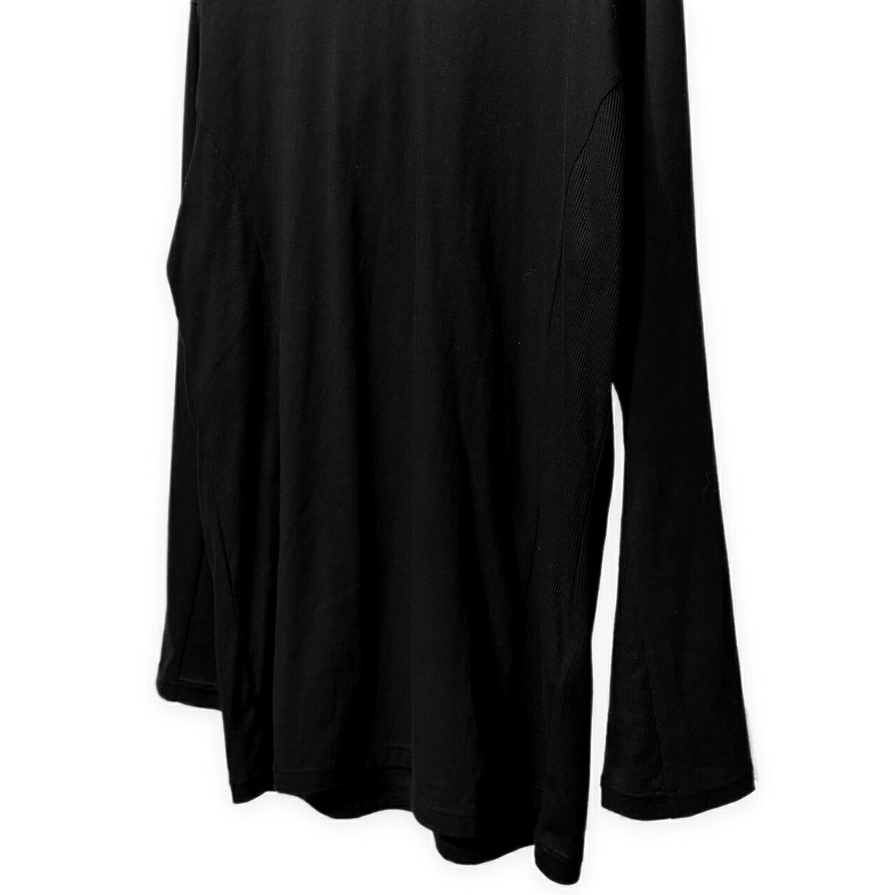 Y's for men 25AW Jersey Rib Panel Hoodie Black Size 3