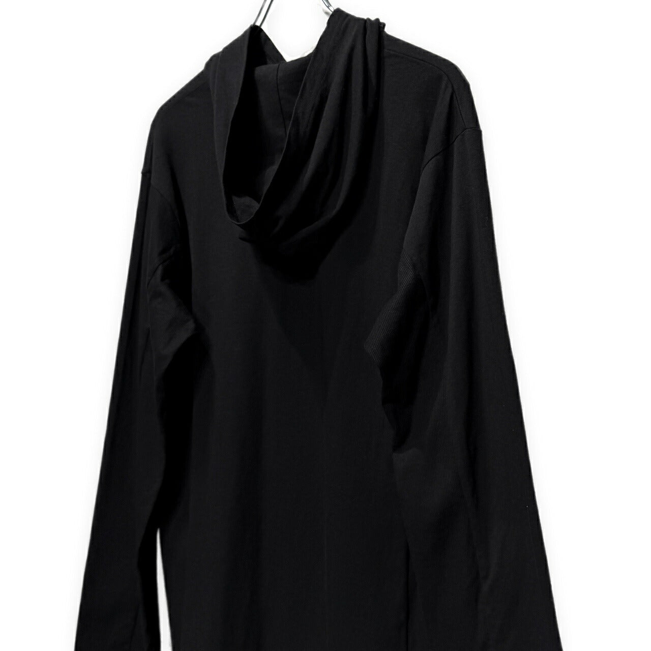 Y's for men 25AW Jersey Rib Panel Hoodie Black Size 3