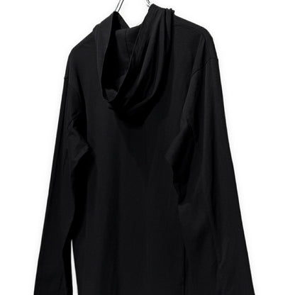 Y's for men 25AW Jersey Rib Panel Hoodie Black Size 3