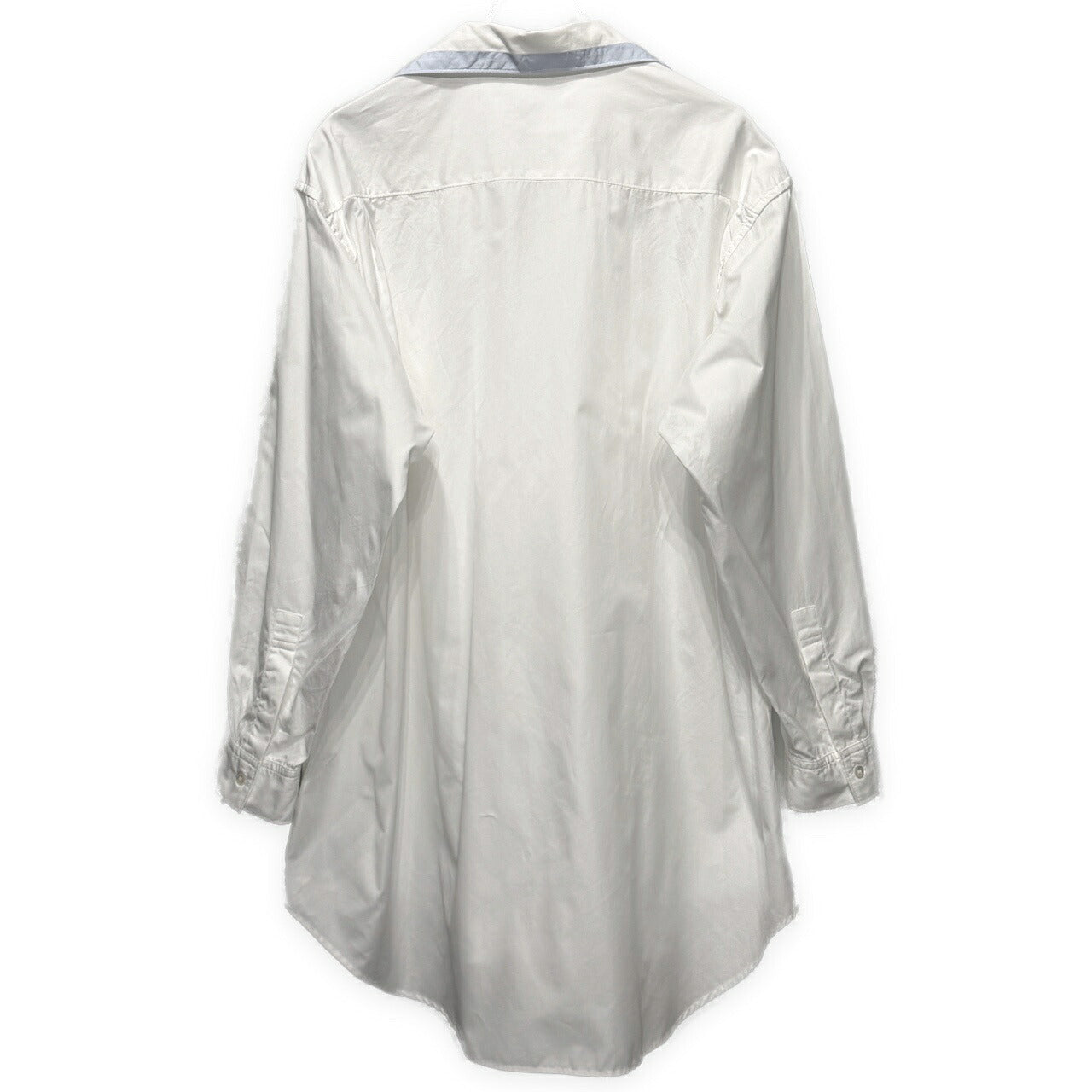 Y's for men 90s Cotton Broad Open Shirt White