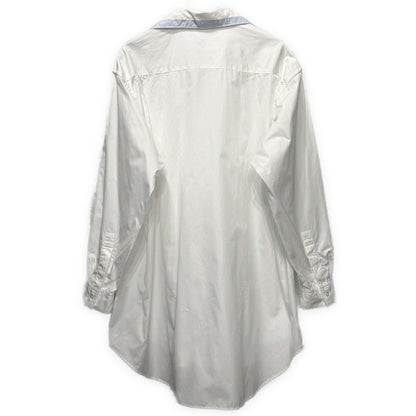 Y's for men 90s Cotton Broad Open Shirt White