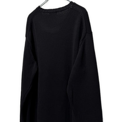 Yohji Yamamoto PH 16AW Miyazawa Drawing Slit Knit Blk Size 3