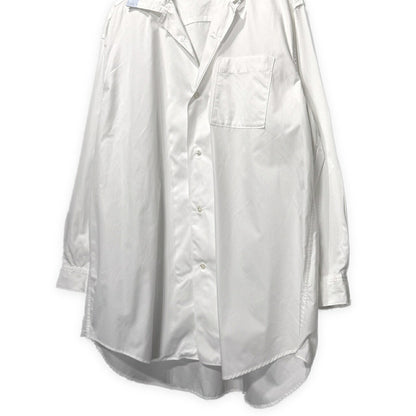 Y's for men 90s Cotton Broad Open Shirt White
