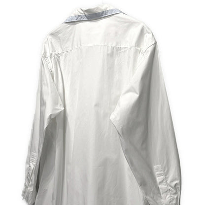 Y's for men 90s Cotton Broad Open Shirt White