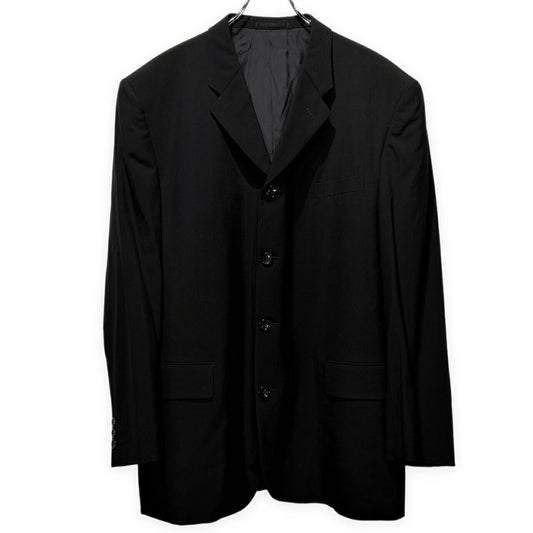 COMME des GARCONS HOMME 00AW Wool Notch Blazer Black Size L