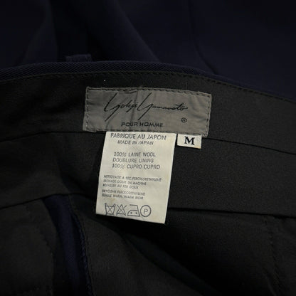 Yohji Yamamoto Pour Homme 80s Wool Pants Navy Size M