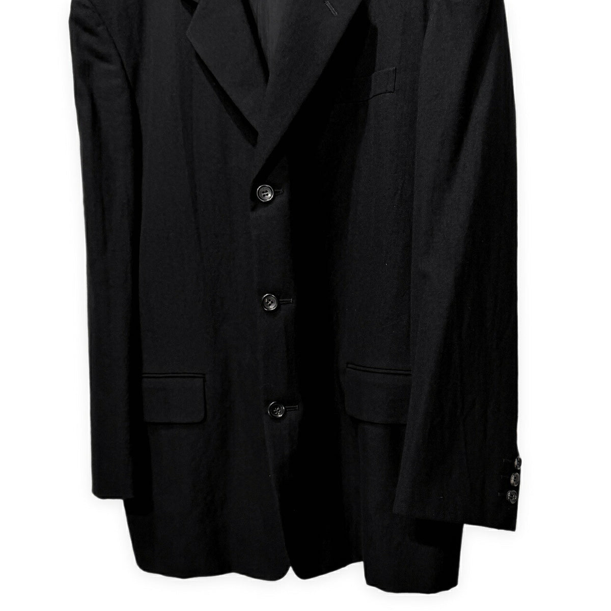 COMME des GARCONS HOMME 92AW Wool Notch Blazer Blk Size L