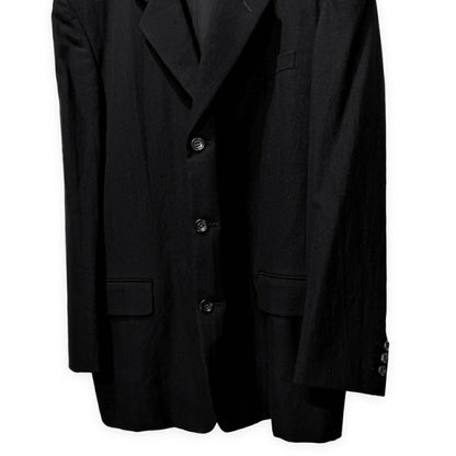 COMME des GARCONS HOMME 92AW Wool Notch Blazer Blk Size L