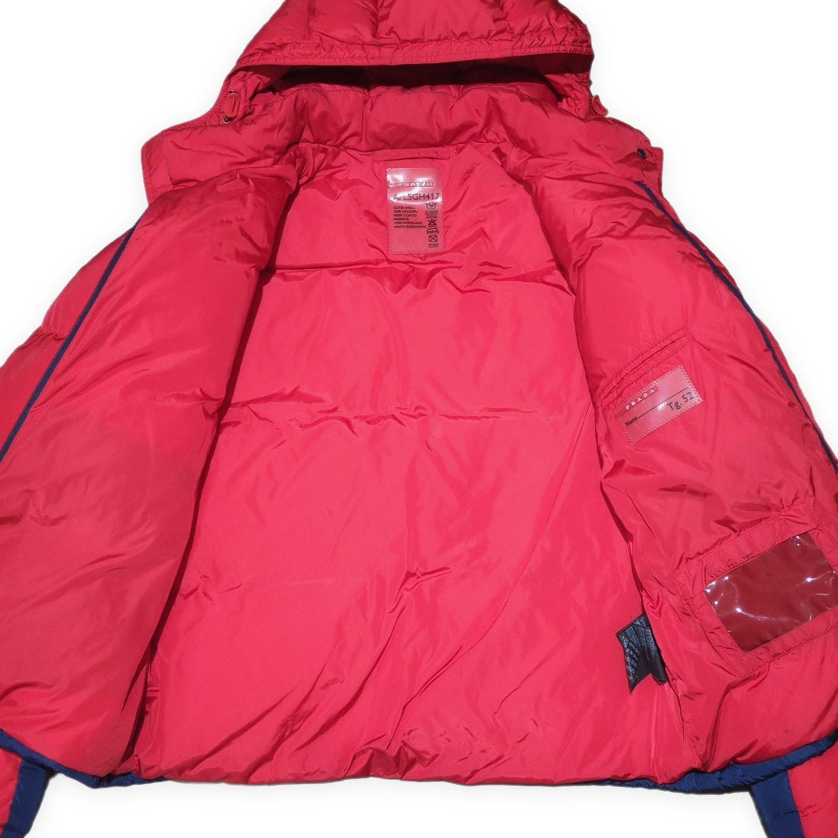 PRADA SPORT Triangle Plate Down Jacket Multi Size 52
