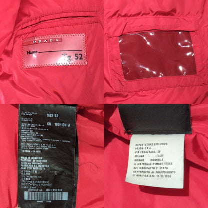 PRADA SPORT Triangle Plate Down Jacket Multi Size 52
