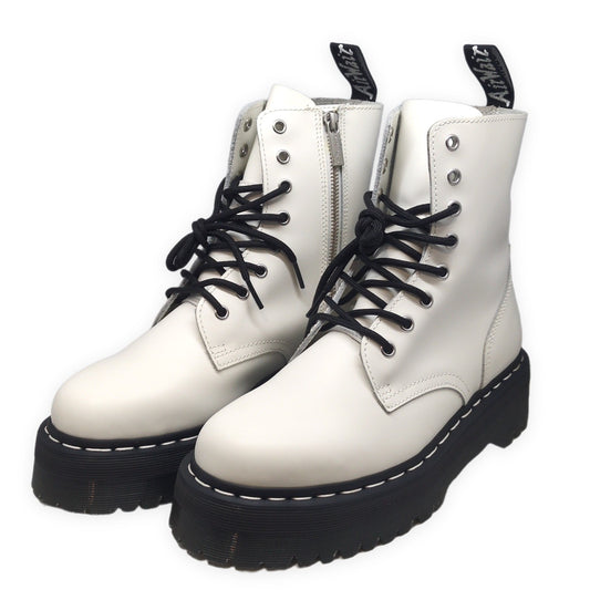 Dr.Martens JADON WS White Stitch Platform Boots Size UK7