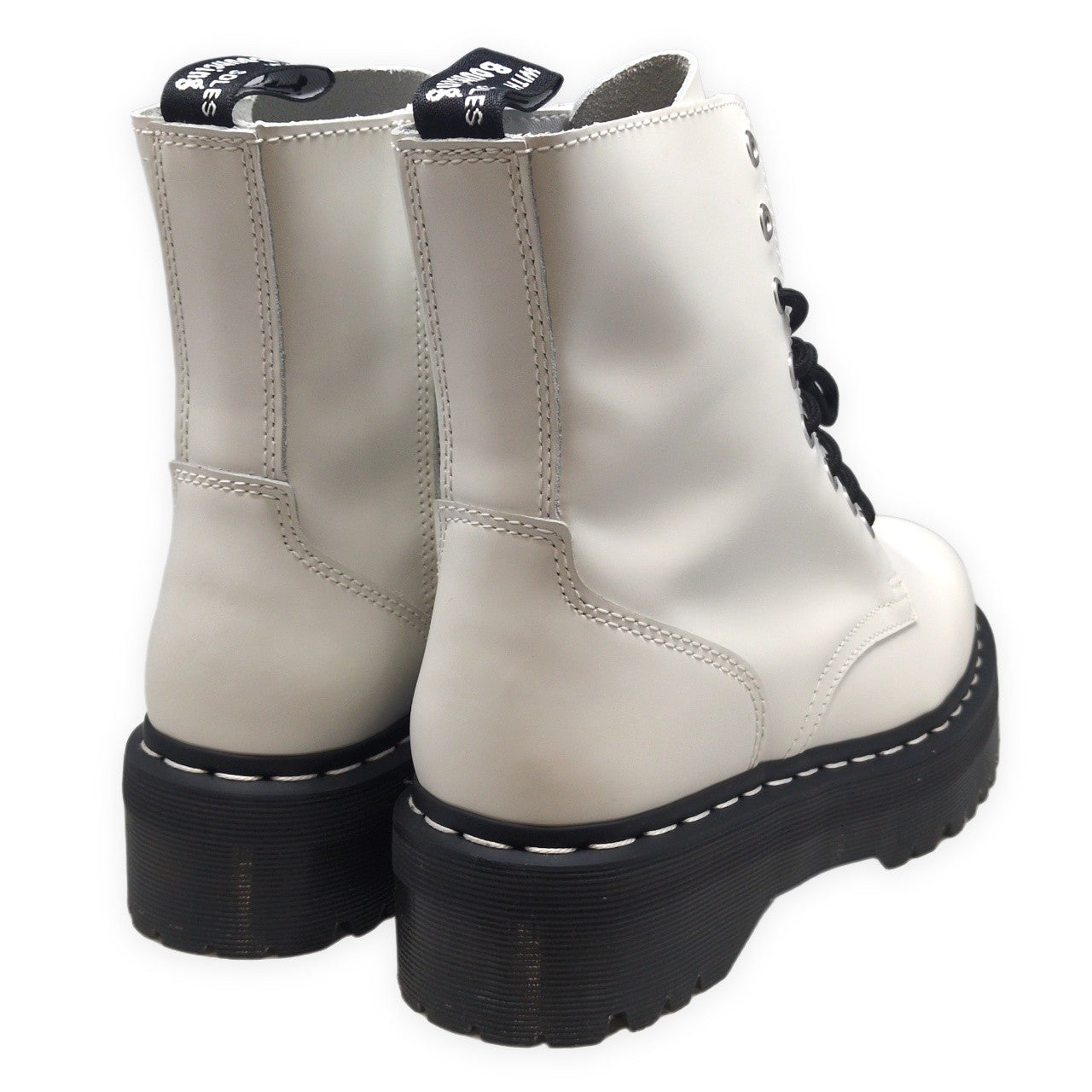 Dr.Martens JADON WS White Stitch Platform Boots Size UK7