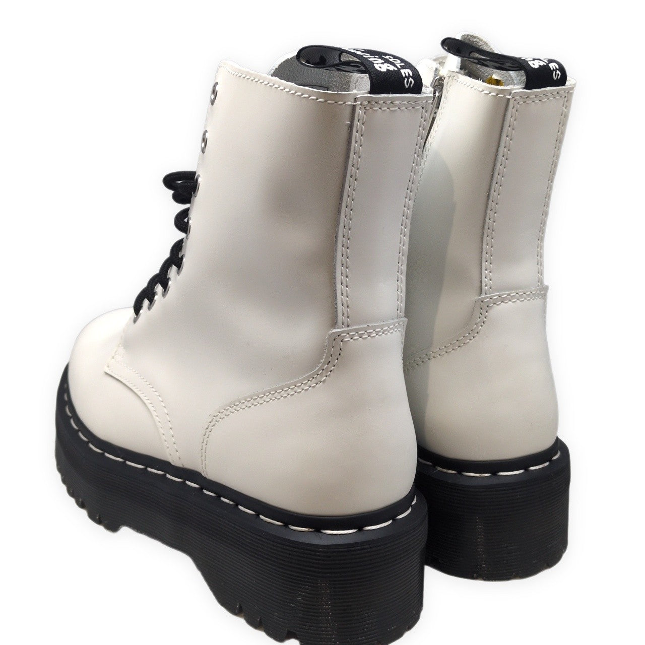 Dr.Martens JADON WS White Stitch Platform Boots Size UK7